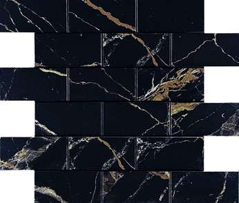 Alcantro Mosaic Nero Brick Bone (346x297)