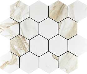 Calacatta Gold Mosaic Paonazzo Hexagone (330x280)