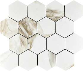 Calacatta Gold Mosaic Paonazzo Hexagone (330x280)