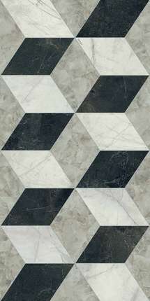 Версаче Tarsia Cubical Nero Deco Lux 3D Rett. 60x120