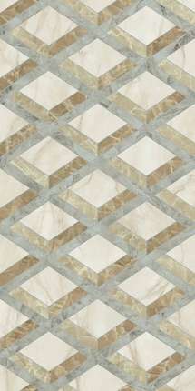 Версаче Tarsia Lozenge Avorio Deco Lux 3D Rett. 60x120