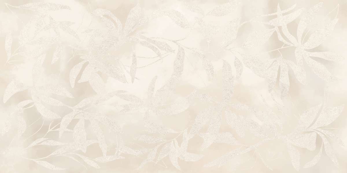 Цветы Слоновая Кость Матовый Ректификат 60x120 (1200x600)