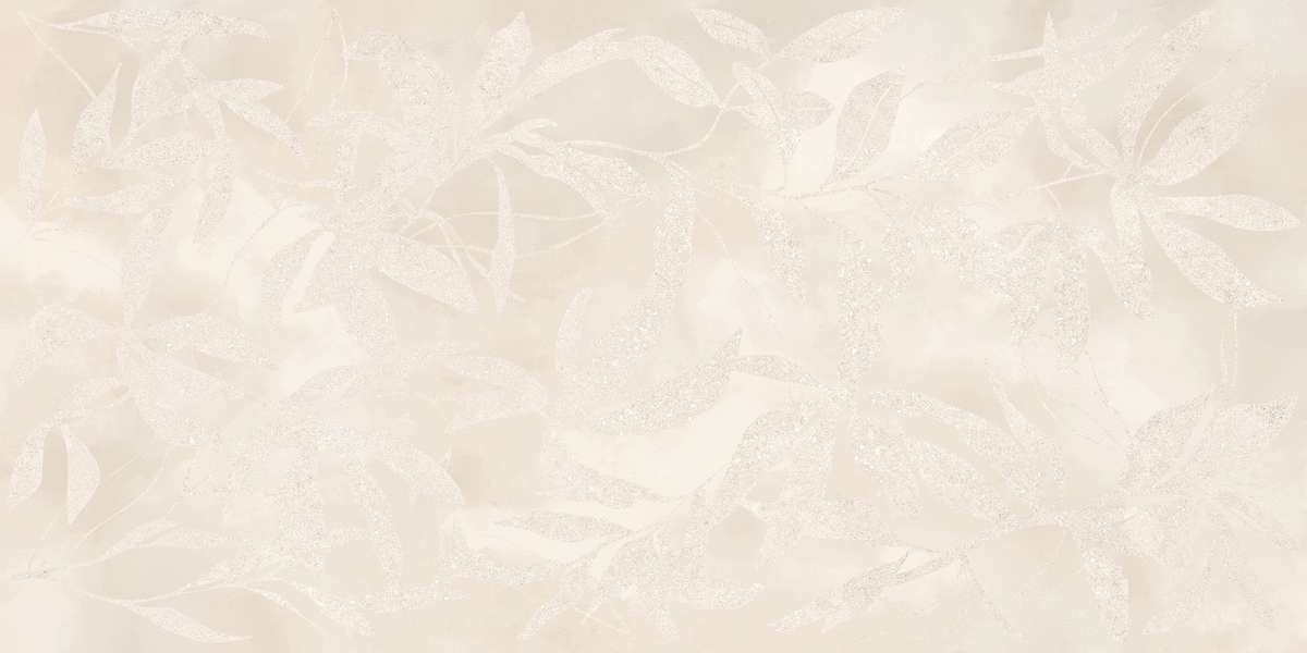 Цветы Слоновая Кость Матовый Ректификат 60x120 (1200x600)