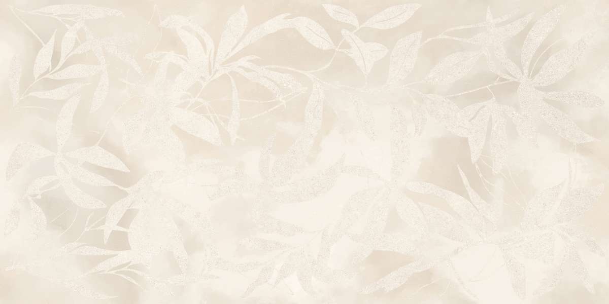 Цветы Слоновая Кость Матовый Ректификат 60x120 (1200x600)