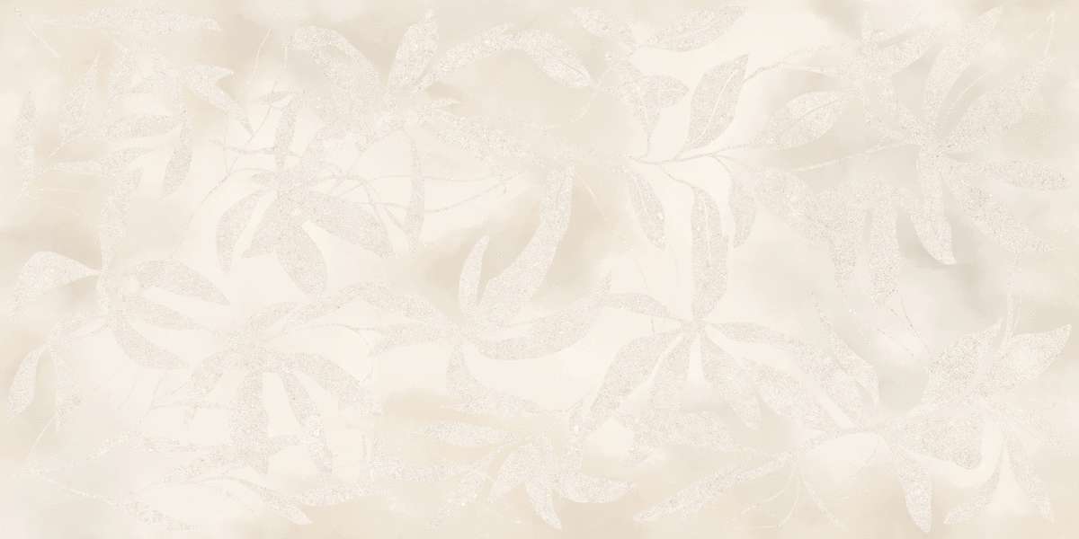 Цветы Слоновая Кость Матовый Ректификат 60x120 (1200x600)