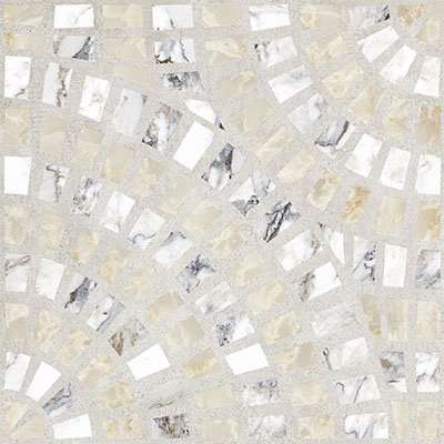 Marble-Beton Круговой Светлый Лаппато R9 Ректификат 60х60 (600x600)