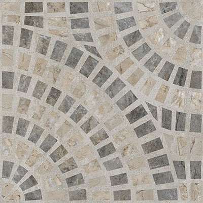 Marble-Beton Круговой Темный Лаппато R9 Ректификат 60х60 (600x600)