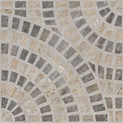 Marble-Beton Круговой Темный Лаппато R9 Ректификат 60х60 (600x600)