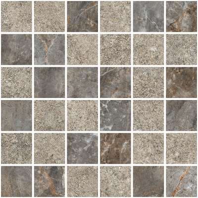 Витра Marble-X Marble-Stone Мозаика Тауп Матовый-Лаппато R10B Ректификат 5х5