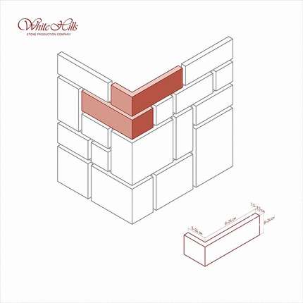 Вайт Хиллс Девон Угловой элемент к плоскости 421-20
