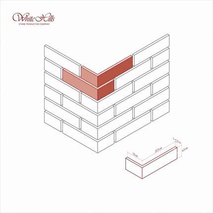 Вайт Хиллс Терамо Брик II Угловой элемент к плоскости 361-10