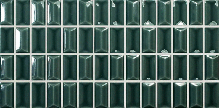 Вау 3D Bars Diamond Emerald Gloss 12.5x25
