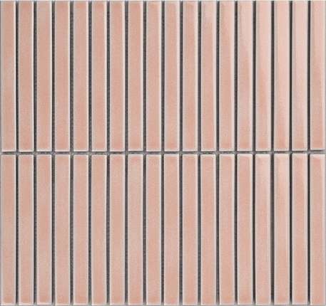 Порчелайн Мозаик Strip Mosaic 1.5х14.5 Y15FW42 Розовый матовый 29.4х31.3